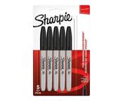 SHARPIE PERMANENT MARKER FINE BLACK (PACK OF 5) 1986051 image