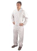 NON-WOVEN COVERALL XLARGE 46-50 INCH WHITE DC03 (PACK OF 1)