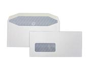 POSTMASTER DL ENVELOPE 114X235MM WINDOW GUMMED 90GSM WHITE (PACK OF 500) B29153