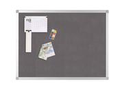 Q-CONNECT ALUMINIUM FRAME FELT NOTICEBOARD 1800X1200MM GREY 9700027 image