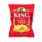 KING CHEESE AND ONION CRISPS 35G PK50