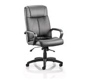 PLAZA EXECUTIVE CHAIR WITH ARMS BONDED LEATHER BLACK image