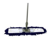 SYR 60CM FLAT DUST SWEEPER - BLUE -  COMPLETE WITH SWEEPER HEAD, UNIVERSAL SOCKET AND ALUMINIUM HANDLE