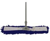 SYR 80CM FLAT DUST SWEEPER - BLUE -  COMPLETE WITH SWEEPER HEAD, UNIVERSAL SOCKET AND ALUMINIUM HANDLE