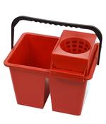 SYR COMPACT DOUBLE COMPARTMENT MOP BUCKET 12 LITRE - RED