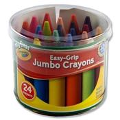 TUB 24 EASY-GRIP JUMBO CRAYONS (12 PACKS) image
