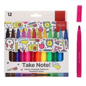 WASHABLE JUMBO MARKERS ASSORTED COLOURS PACKET 12 (6 PACKS) image