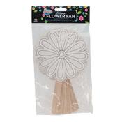 CRAFTY PACKET OF 10 FANS - LOLLIPOP FLOWER (6 PACKS)