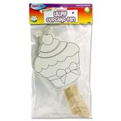 CRAFTY PACKET OF 10 FANS - LOLLIPOP CUP CAKES (6 PACKS)