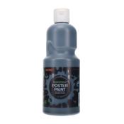 ICON POSTER PAINT 500ML BLACK (6 PACKS)