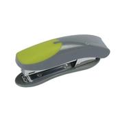 Q-CONNECT MINI PLASTIC STAPLER GREY/GREEN (CAPACITY: 12 SHEETS OF 80GSM PAPER) KF00991 (PACK OF 1) image
