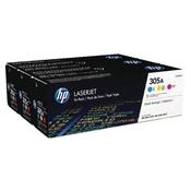 HP 305A CYAN/MAGENTA/YELLOW LASERJET TONER CARTRIDGES (PACK OF 3) CF370AM image