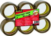 SCOTCH PACKAGING TAPE LOW NOISE 48MMX66M BROWN (PACK OF 6) 3120B4866 image