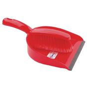 DUSTPAN AND BRUSH SET RED (SOFT BRISTLED HANDLE) 102940RD image