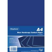 STEPHENS BLUE A4 HAND CARBON PAPER 40GSM (PACK OF 100 SHEETS) image