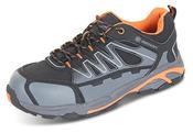 BEESWIFT FOOTWEAR TRAINER S3 COMPOSITE BLACK / ORANGE / GREY SIZE 07 (PACK OF 1) image