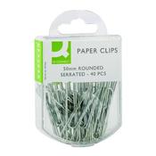Q-CONNECT PAPERCLIPS SERRATED 50MM (PACK OF 400 CLIPS) KF02025Q image