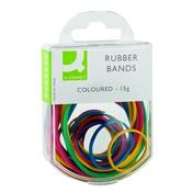 Q-CONNECT RUBBER BANDS ASSORTED SIZES COLOURED 15G (PACK OF 10) KF02032Q image