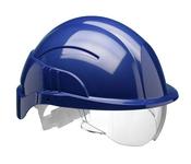 CENTURION VISION PLUS SAFETY HELMET WITH INTEGRATED VISOR BLUE  (PACK OF 1)
