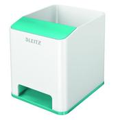 LEITZ WOW SOUND PEN HOLDER DUAL COLOUR WHITE/ICE BLUE 53631051  (PACK OF 1)