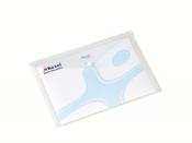 REXEL POPPER FOLDER A4 CLEAR WHITE (PACK OF 5 FOLDERS) 16129WH