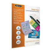 FELLOWES ADMIRE A4 LAMINATING POUCHES MATTE (PACK OF 25) 5602101 image