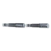 CROSS FOUNTAIN PEN REFILL INK CARTRIDGE BLACK REF 89214D [PACK 6] image
