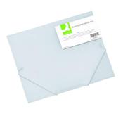 Q-CONNECT ELASTICATED FOLDER 3 FLAP A4 CLEAR KF02315