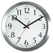 ACCTIM JAVIK 10 INCH WALL CLOCK ALUMINIUM 27417 image