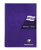 CLAIREFONTAINE EUROPA NOTEBOOK 180 PAGES A5 PURPLE (PACK OF 5) 5813Z image