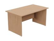 ASHFORD PANEL LEG 1400MM X 800MM STRAIGHT DESK - BEECH image