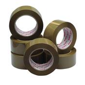 POLYPROPYLENE PACKAGING TAPE 50MMX132M BROWN (PACK OF 6) HP PB-480132-25 image