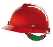 MSA V-GARD SAFETY HELMET RED  (PACK OF 1) image