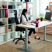 CLEARTEX PVC CHAIR MAT CARPET LIPPED 920X1210MM CLEAR 119225LV image