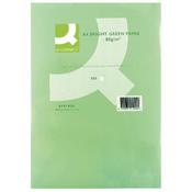 Q-CONNECT BRIGHT GREEN COLOURED A4 COPIER PAPER 80GSM REAM (PACK OF 500) image