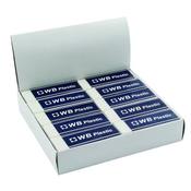 WHITE PENCIL ERASERS  WX01696 (PACK OF 20) image