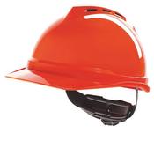 MSA V-GARD 500 VENTED SAFETY HELMET ORANGE  (PACK OF 1) image