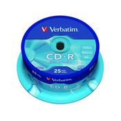 VERBATIM CD-R DATALIFE NON-AZO 52X 700MB (PACK OF 25) 43432