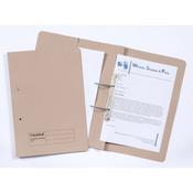EXACOMPTA GUILDHALL TRANSFER SPIRAL POCKET FILE 315GSM FOOLSCAP BUFF (PACK OF 25 FILES) 349-BUF image