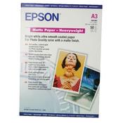 EPSON A3 MATTE HEAVYWEIGHT 167GSM PHOTO PAPER (PACK OF 50) C13S041261 image