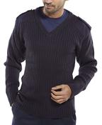 BEESWIFT ACRYLIC MOD V-NECK SWEATER NAVY BLUE 2XL (PACK OF 1) image