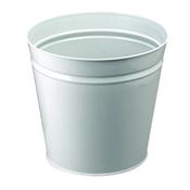 Q-CONNECT METAL WASTE BIN 15 LITRE GREY KF12011 (PACK OF 1) image