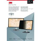 3M PRIVACY FILTER FOR WIDESCREEN DESKTOP LCD MONITOR 23.8IN PF238W9B image