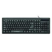 Q-CONNECT ERGONOMIC WIRED KEYBOARD BLACK KF00779 image