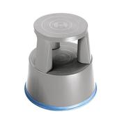 2WORK PLASTIC STEP STOOL WITH NON-SLIP RUBBER BASE 430MM LIGHT GREY T7/LIGHT GREY image