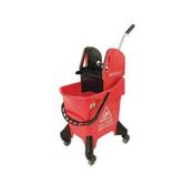 HYGINEER ERGONOMIC HEAVY DUTY MOP BUCKET RED 31 LITRE HRMB31/R (PACK OF 1) image