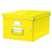 LEITZ WOW CLICK AND STORE BOX MEDIUM YELLOW 60440016 image