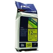 BROTHER P-TOUCH 12MM BLACK ON YELLOW TZE631 LABELLING TAPE (PACK OF 1) image