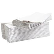 2WORK 2-PLY FLUSHABLE HAND TOWEL WHITE 100 SHEETS PER SLEEVE [PACK 24 SLEEVES] 12909VW image
