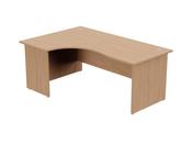 ASHFORD PANEL LEG 1800/800 X 1200/600MM LEFT HAND CRESCENT DESK- BEECH image